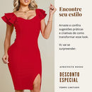 Vestido Mídi Feminino para o Natal - PERFEITO PARA COMEMORAR O NATAL 🔥 [ENTREGAMOS ANTES DO NATAL]