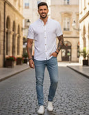 Polo Branca Slim - PERFEITA PARA O ANO NOVO 🔥 ENTREGAMOS ANTES DO ANO NOVO