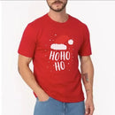 Camiseta Casual 100% Algodão Premium Natal Familia Hohoho Go - PERFEITA PARA O NATAL 🔥 [ENTREGAMOS ANTES DO NATAL]