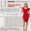 Vestido Mídi Feminino para o Natal - PERFEITO PARA COMEMORAR O NATAL 🔥 [ENTREGAMOS ANTES DO NATAL]