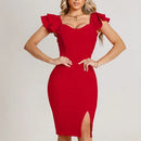 Vestido Mídi Feminino para o Natal - PERFEITO PARA COMEMORAR O NATAL 🔥 [ENTREGAMOS ANTES DO NATAL]