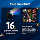 KIT - Projetor de Luz + Brindes [Bola de Natal e Estrela] para enfeitar sua árvore